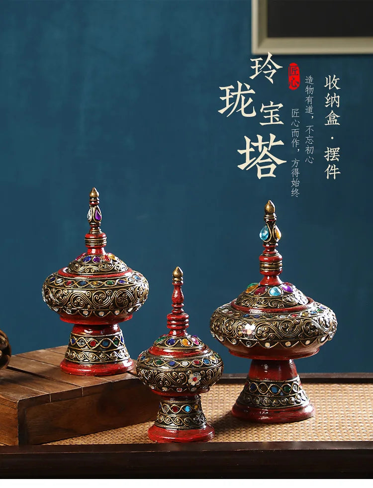Home decoration, living room, TV cabinet, entrance, light luxury handicrafts, exotic ornaments