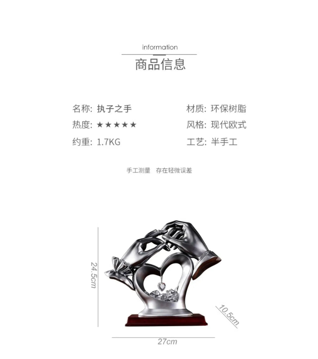 Creative Love Ornament Festival celebration Wedding Gift Crafts home desk decoration accessories living room Desktop ornament