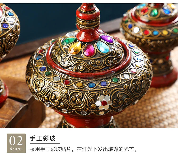 Home decoration, living room, TV cabinet, entrance, light luxury handicrafts, exotic ornaments